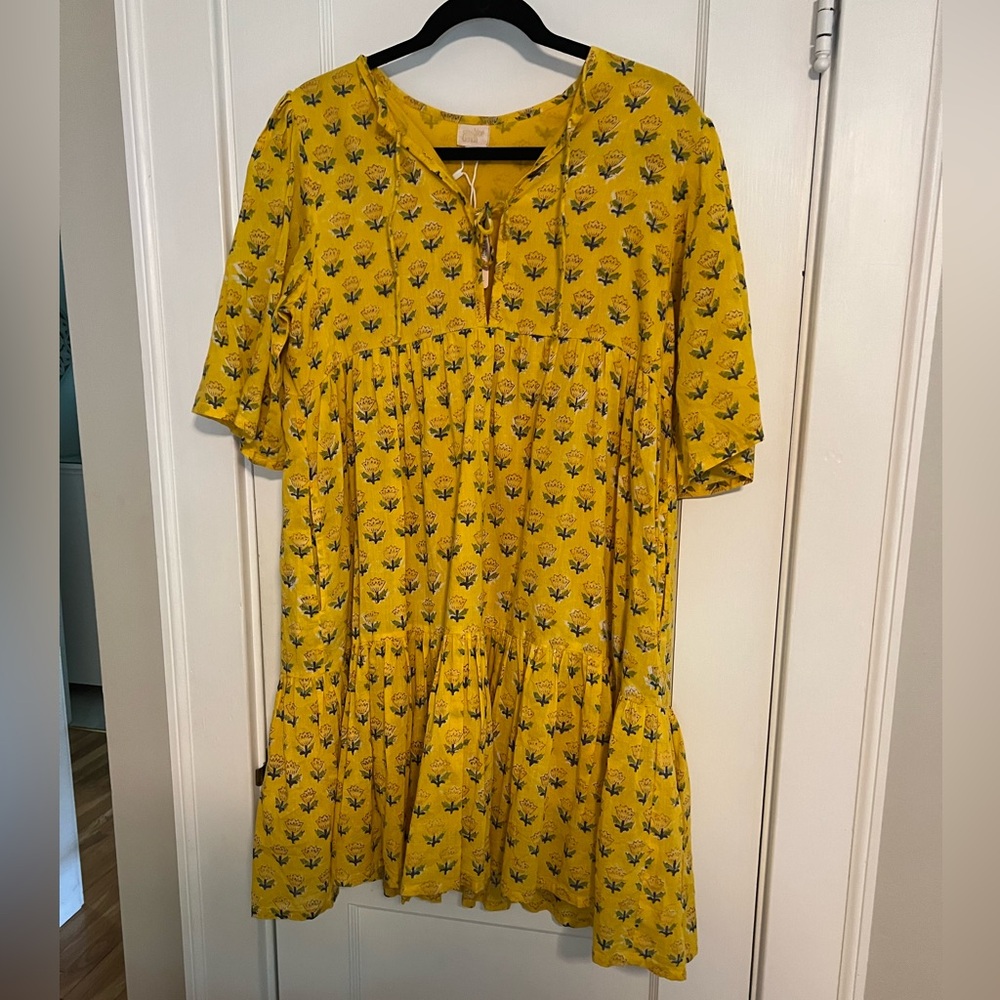 Sunshine Tienda - XS/S The Bondi Dress - Yellow Marigold